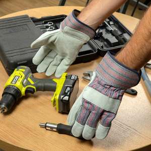 Gants de sécurité en cuir industriels, OEM, ODM, logo personnalisé, gants durables pour la soudure et les travaux généraux, fabricant - Product Image 6