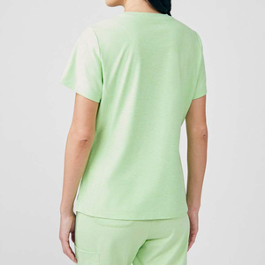 Custom Logo Women V Neck Medical Scrubs <b>Set</b> 94% Polyester 6% Spandex Multi Pocket Nurse Uniform Hospital Workwear Wholesale - Product Image 2