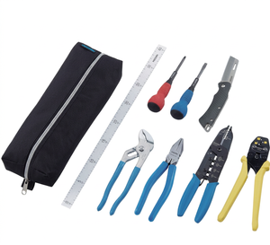 ชุดเครื่องมือทดสอบทักษะช่างไฟฟ้า ชุดเครื่องมือพื้นฐาน พร้อมที่ปอกสายไฟ VVF รุ่น HOZAN DK-28 ผลิตในญี่ปุ่น - Product Image 1