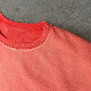 T-shirt pour homme à manches courtes, coupe classique, 100% coton, lavé à l'acide, respirant, anti-rétrécissement, haute qualité, vente chaude - Product Image 2