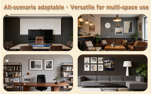 Panneau mural en WPC de qualité supérieure pour l'intérieur, imperméable, écologique, à lamelles cannelées 3D, pour la décoration des chambres et des hôtels - Product Image 5