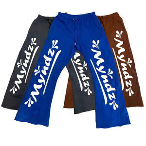 Pantalon de survêtement vert pour homme, taille élastique avec cordon de serrage, pantalon décontracté avec poches latérales, tissu en coton mi-lourd, style printemps - Product Image 6