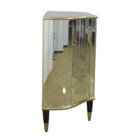 Armario de lujo con espejo para sala de estar o paneles de vidrio, función de Buffet, comedor, muebles para el hogar de estilo veneciano