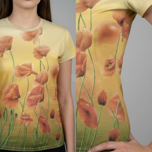 T-shirt de yoga personnalisé, tendance et élégant, respirant, léger, idéal pour le fitness, la gym, le yoga et les tenues décontractées, coupe confortable. - Product Image 4
