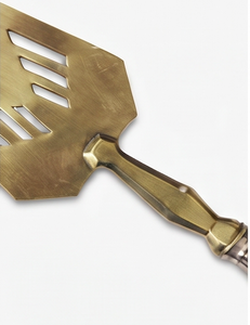 Modest Stainless Steel Cake Server Cake Lifter Gold Finished Ideal For Home Events Use Parties And Catering Handcrafted - Product Image 3