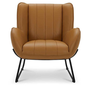 Fauteuil ottoman individuel pour hôtel et maison d'hôtes, design industriel, pour balcon, bureau à domicile, salon, assise confortable - Product Image 2
