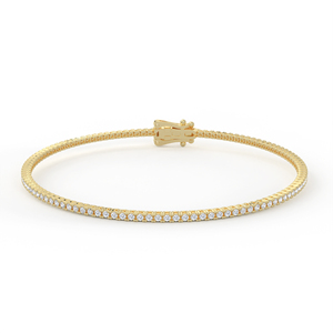 Bracelet tennis torsadé et tressé en or 14kt 18kt avec diamants ronds brillants 112 carats et fermoir texturé en forme de boîte - Product Image 2