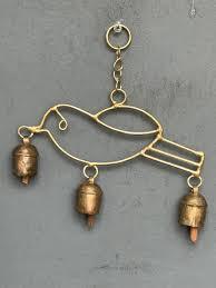 Carillon à vent vintage en métal, clochettes décoratives suspendues, ornement pour la décoration murale de la maison - Product Image 2