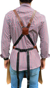 Nouvel arrivage : Tablier de barbier transparent avec poche, vente en gros, logo personnalisé, tablier de salon de coiffure pour styliste, tablier de barbier à impression personnalisée - Product Image 2