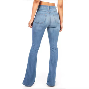 Jeans de corte mom fit para mujer, cintura alta, pantalones de mezclilla relajados, tela suave, estilo vintage, cómodos para el día a día. - Product Image 3