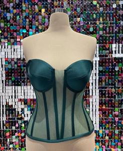 Vintage Women's Overbust Corset Tops Sexy Shapewear Breathable Eco-Friendly Leather for Plus Sizes <b>Tummy</b> <b>Control</b> Medium <b>Control</b> - Product Image 2