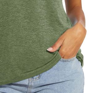 เสื้อยืดคอกลมสำหรับผู้หญิงเสื้อยืดคอกลมทรงเข้ารูปความยาวสั้นผ้าฝ้าย100% ลำลองดีไซน์ดีที่สุดสำหรับฤดูร้อน - Product Image 5