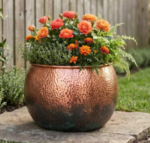 Jardinière décorative en métal de qualité supérieure, pot à fleurs moderne pour intérieur et extérieur, élégant, écologique, stylé, pour jardin, balcon, décoration de la maison. - Product Image 2