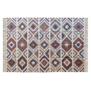 Family Room Floor <b>Carpet</b> Hand Woven Jute-Woolen Kilim Rugs for Living Room Bedroom & Study - Product Image 2
