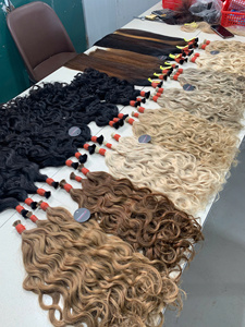 Venta caliente 2025-Pelo a granel 100% Cabello humano crudo vietnamita Cutícula completa recta Alta calidad Precio al por mayor a granel - Product Image 1