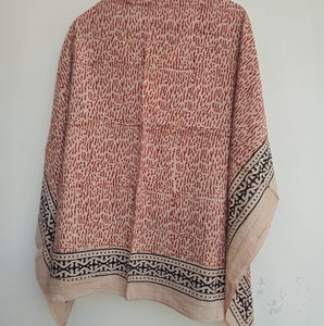 Sarong imprimé à la main pour la plage, sarong pareo personnalisé pour femme, léger, en coton, pour la plage, pour les vacances - Product Image 2