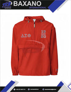 Chaqueta de la Hermandad Delta Sigma Theta con Letras Griegas 1920 SOROR, Sudadera Roja Cortavientos Zeta Solo Bordada, Ropa Urbana DST - Product Image 6