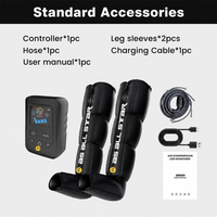 Masseur pour pieds et jambes à compression d'air 4 chambres, portable, sans fil, rechargeable, pour la récupération sportive et l'usage domestique, CE OEM ODM