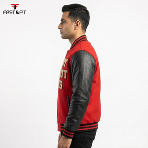 Chaqueta Universitaria de Béisbol de Alta Calidad para Hombre y Mujer, Estilo Urbano, Color Personalizado, Bordado en Lona, para Invierno - Product Image 3