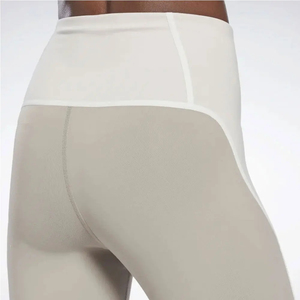 Leggings de sport pour femmes en gros, taille haute, avec coutures plates et piping, collants athlétiques multi-panneaux, pantalons de fitness pour la gym, usine de vêtements - Product Image 4