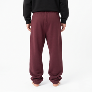 Stacked Men's Oversized Cotton Jogger Pants Heavyweight Wide Leg Baggy <b>Drawstring</b> Casual Fashion <b>Trousers</b> - Product Image 2