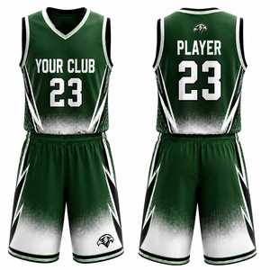 Maillot de basket réversible en promotion, ensemble uniforme de basketball à séchage rapide pour hommes et femmes, 100 % polyester, fournisseur OEM écoresponsable - Product Image 1