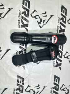 Best Leather Shin Guard Muay Thai Boxing Custom Leg Protection Shin Pad with Hook Loop Closure Universal Fit Basic Protection - Product Image 3