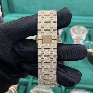 Reloj de Lujo para Hombre, Estilo Hip Hop, con Incrustaciones de Diamantes Moissanite VVS, Acero Inoxidable, Automático, ETA, 40 mm - Product Image 6