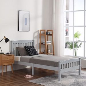 Struttura letto singolo moderna verticale grigia, misura twin, realizzata in pino - Codice sostitutivo 80721709 - Product Image 4