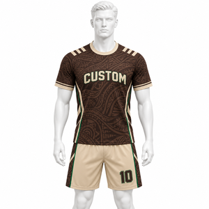 Ensemble d'uniformes de football personnalisés pour équipes de compétition professionnelles, clubs, haute qualité, impression par sublimation intégrale, maillot pour hommes 100% - Product Image 2