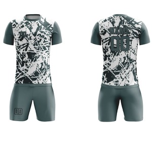 Maillot de football personnalisé à manches courtes, respirant, été, 100% polyester, protection UV, séchage rapide, antibactérien - Product Image 4