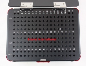 Boîte de rangement pour instruments chirurgicaux orthopédiques Bisons – Étui pour vis cannelées de 4,5 mm, boîte de stérilisation - Product Image 3