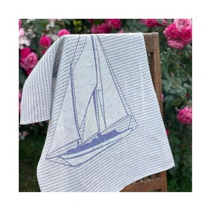 2026 Best Quality Floral Geometrical Embroidered Design Several Colours Quality Yarns <b>Kitchen</b> Towel for Party and Airplane Use - Product Image 3