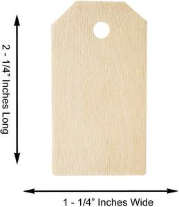 Wooden Slices <b>Circle</b> Round-Shaped Blank Name Tags Wine Tag Have Hole Unfinished Wood Cutout <b>Labels</b> Art Craft Pieces for - Product Image 4