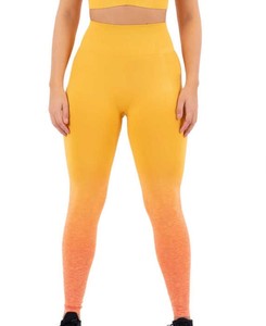 Seamless Knitted Scrunch Butt Casual Sports Leggings Women 100% Cotton Breathable High Waist <b>Tummy</b> <b>Control</b> Yoga Fitness Gym - Product Image 4