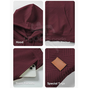 Chándal Informal con Capucha para Hombre, Tejido Transpirable, Color Sólido, para Entrenamiento en el Gimnasio, Correr y Uso Diario - Product Image 5