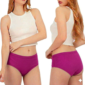 Braguitas de algodón suave para mujer Everyday Bliss, estilo hipster, con bordado de punto, sensación aireada, ajuste flexible y seguro, cobertura total. - Product Image 1