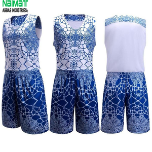 Custom Sublimation Basketball Uniform <b>Set</b> Breathable Quick Dry V Neck Training Jersey and Shorts Sportswear for Men Youth - Product Image 1