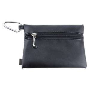 Sac de rangement pour tees de golf en cuir PU, sac banane 15*11.3cm, fermeture éclair étanche, pochette portable pour tees de golf – Grande Vente - Product Image 2