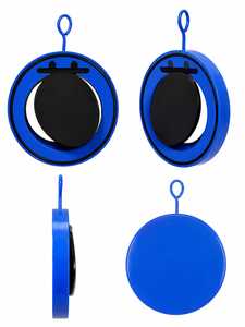 Válvula de Retención Circular Azul con Componente Interno Negro y Anilla de Suspensión - Product Image 2