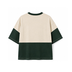 Camiseta de Corte Cuadrado para Mujer al por Mayor, Camiseta Casual de Manga Corta de Algodón Premium, Impresión de Logotipo Personalizado, Ropa de Marca Privada OEM ODM - Product Image 3