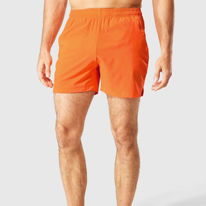 Shorts de course pour hommes personnalisés, couleur unie, séchage rapide, 3 pouces, pour la gym et l'entraînement, taille élastique, poches, style décontracté - Product Image 6