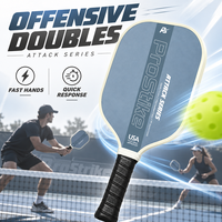Raquette de pickleball ProStike GEN3 11mm en fibre de carbone T700, nid d'abeille PP, forme standard pour doubles offensifs, mains rapides, vente en gros OEM