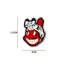 Personalized Logo Patch PVC Solid Rubber <b>Iron</b> <b>On</b> Patches back <b>velcro</b> hooks and loops custom shape - Product Image 6