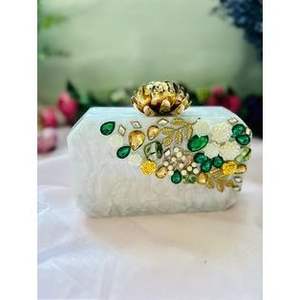 Bolso de Mano de Resina Hecho a Mano de Lujo para Mujer, Elegante Decoración de Mesa para Fiestas - Product Image 6