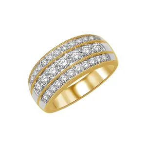 Trendy party wear solid gold Ring 22K 18K gold Fine jewlel from indian Origin With Best Wholesale Price