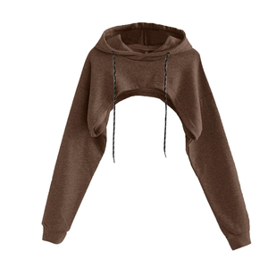 Sudadera con Capucha Corta de Alta Calidad para Mujer, Diseño Ligero y Personalizable, Transpirable, Estilo Urbano, para Invierno - Product Image 4