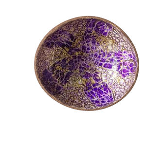 ชามมะพร้าวแกะสลักคุณภาพสูงงานฝีมือที่ไม่ซ้ำใครขัดเงาเป็นมิตรกับสิ่งแวดล้อมของตกแต่งทันสมัย - Product Image 1