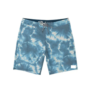 <b>Men</b> Tie Dye Board <b>Shorts</b> Mid Waist Drawstring Quick Dry Casual <b>Short</b> <b>Shorts</b> Blue White <b>Pattern</b> Woven Polyester OEM Service - Product Image 1