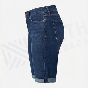 Shorts en jean respirants sur mesure pour femmes, style streetwear d'été, décontractés et tendance, couleur personnalisable, haute qualité - Product Image 3